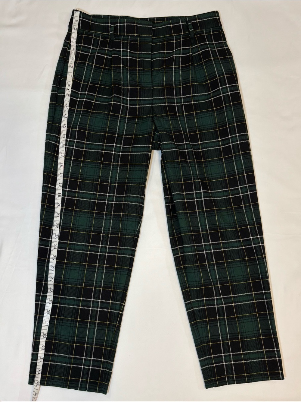 Ann Taylor Green Plaid Women’s Chinos - Picture 6 of 10